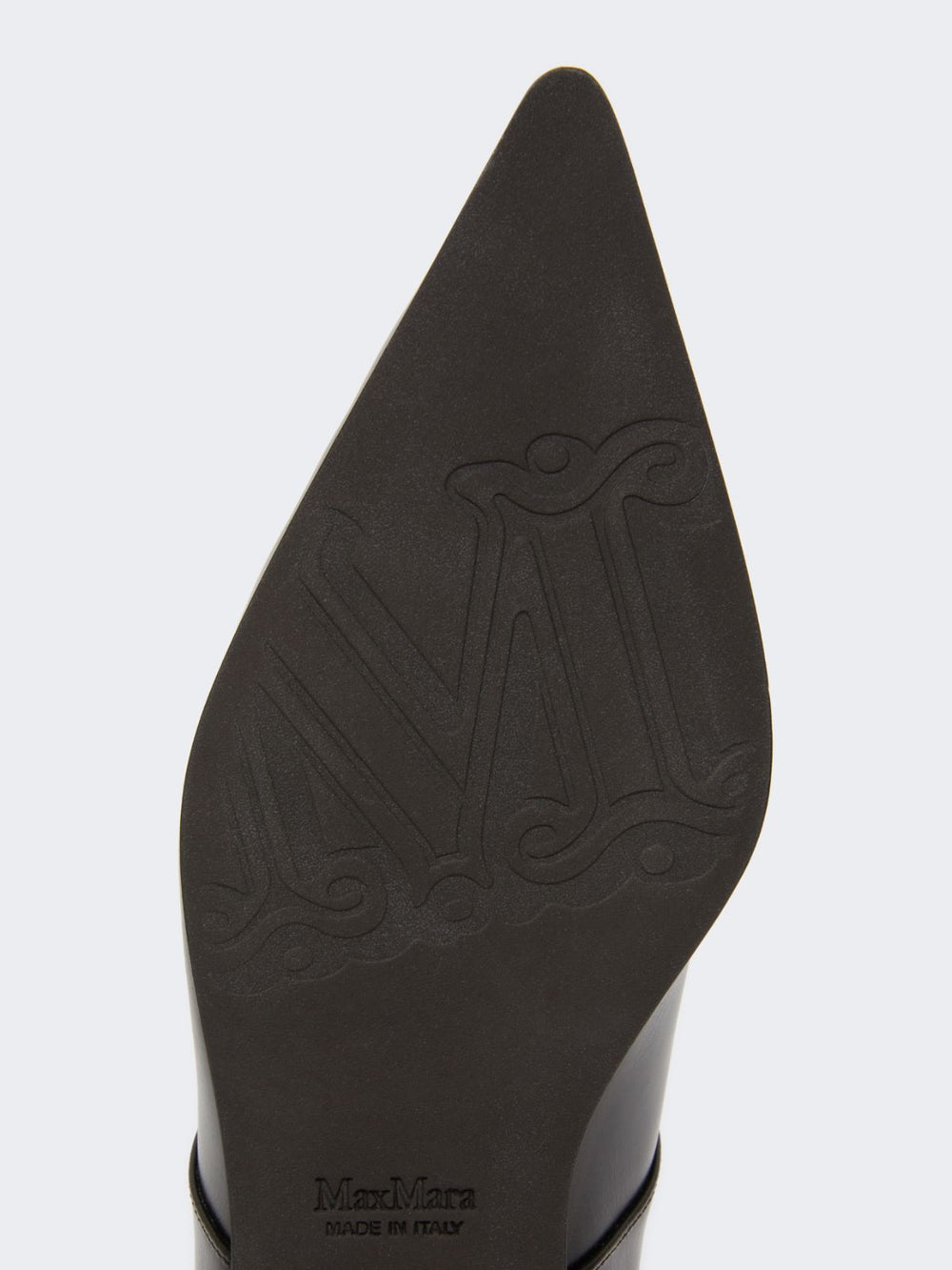 Smooth leather ballet flats - Black