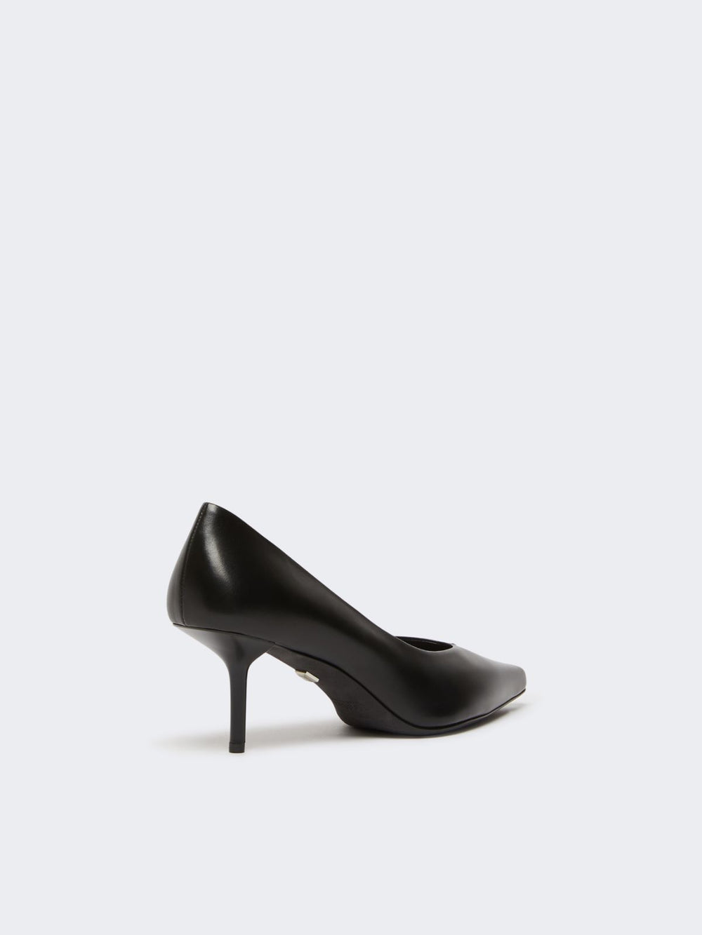 Smooth leather court shoes - Black