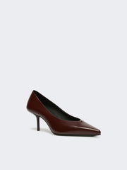 Smooth leather court shoes - Bordeaux
