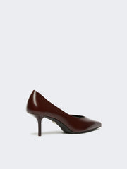 Smooth leather court shoes - Bordeaux