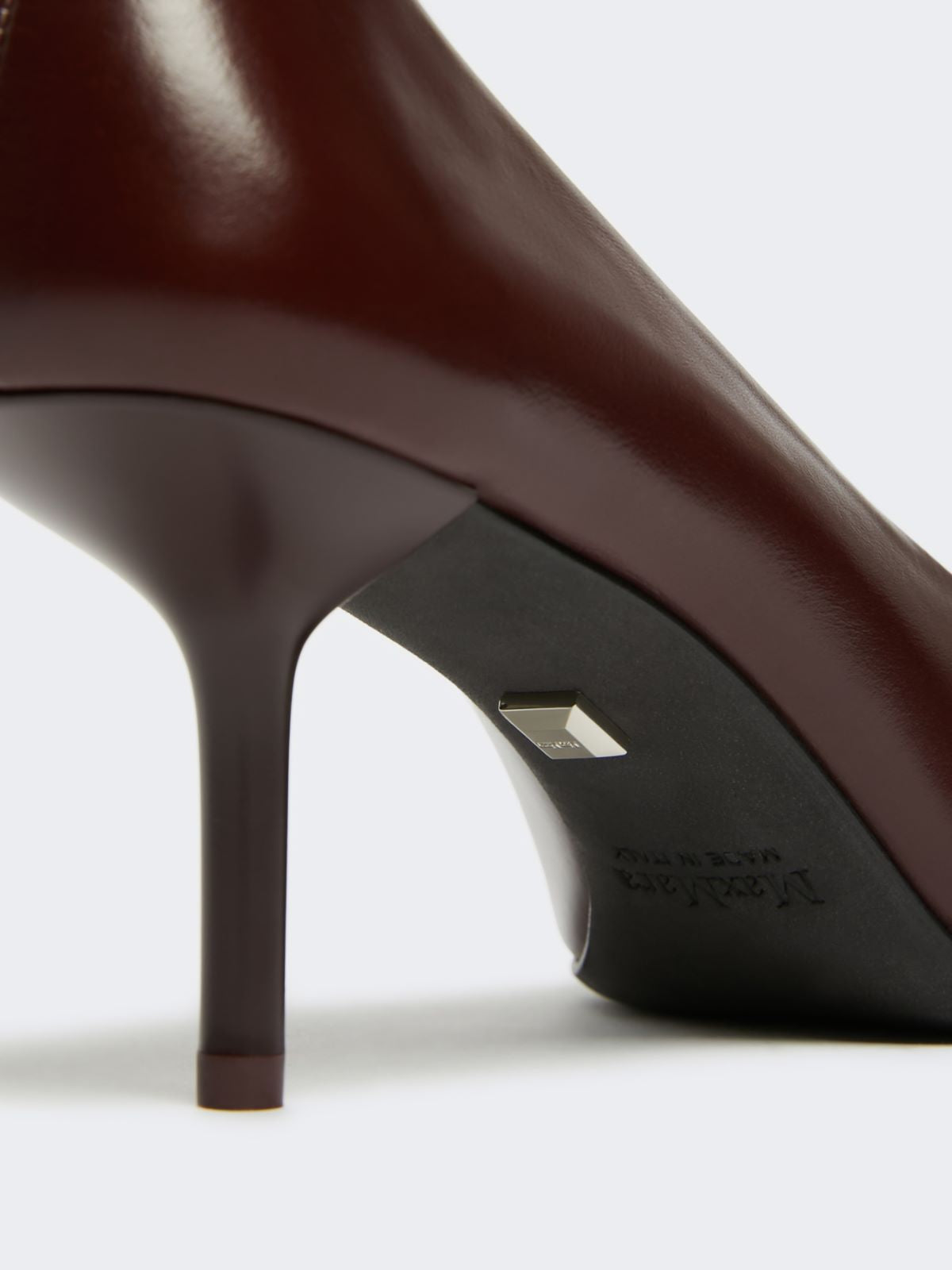 Smooth leather court shoes - Bordeaux