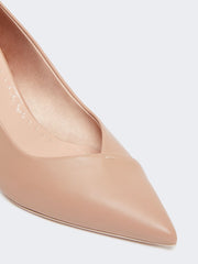 Nappa leather court shoes - Powder