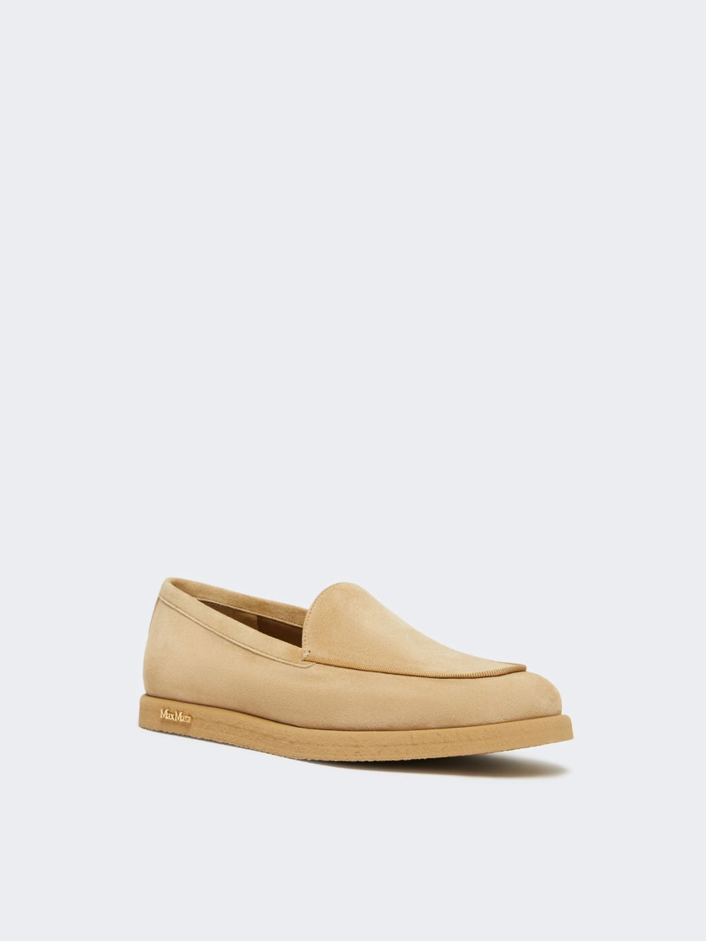 Lightweight suede loafers - Camel