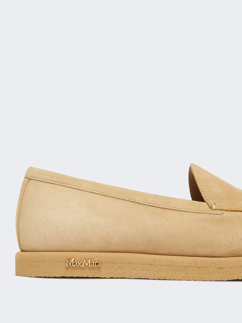 Lightweight suede loafers - Camel