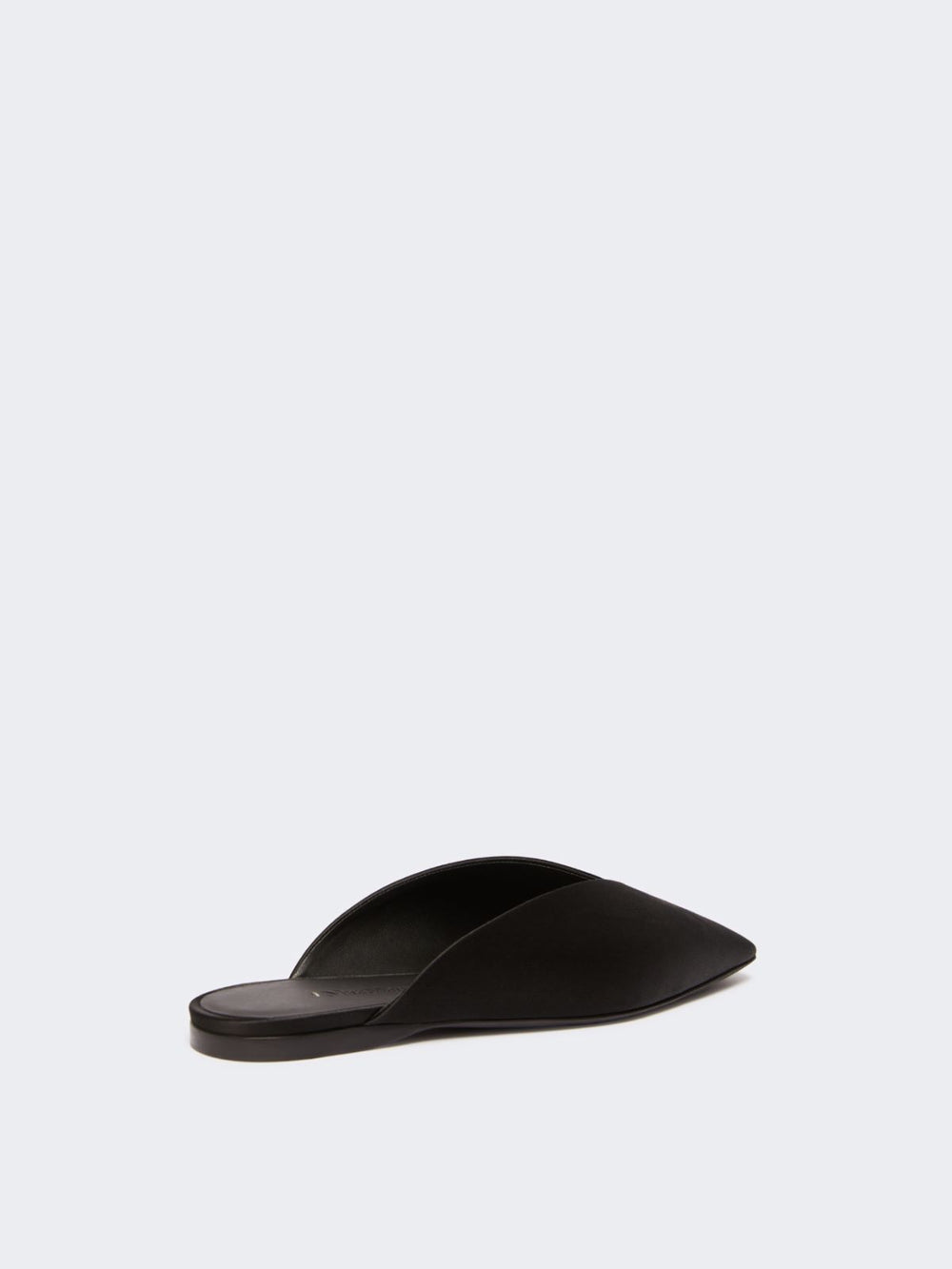 Viscose and silk satin mules - Black