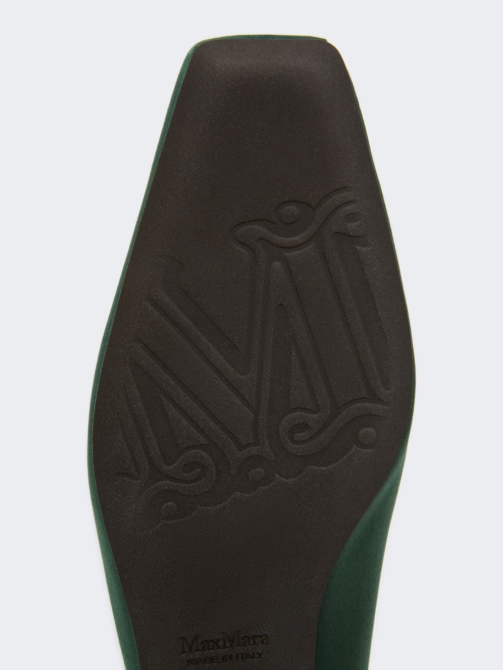 Viscose and silk satin mules - Emerald