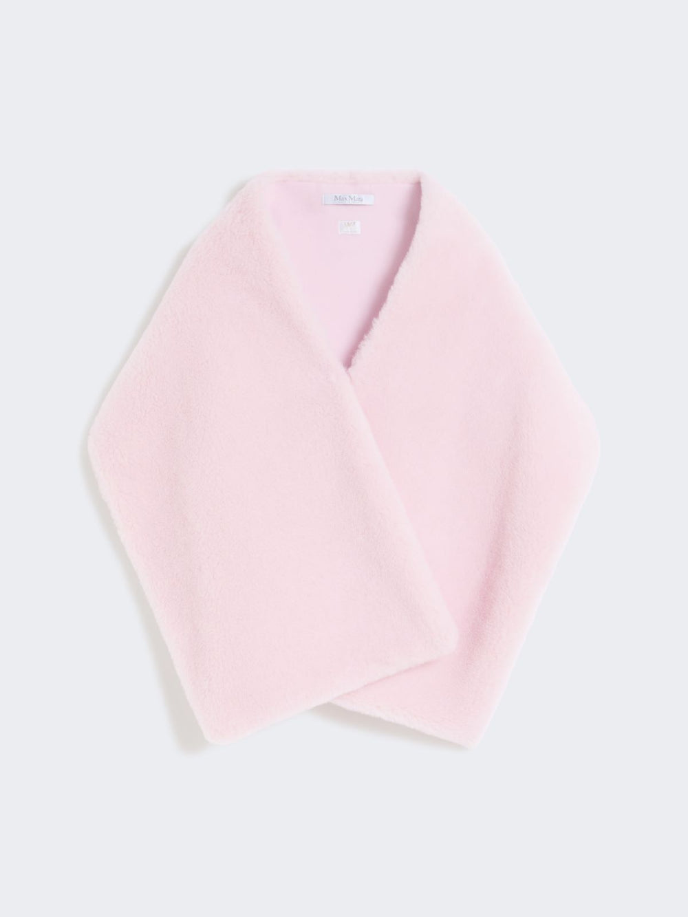 Alpaca and wool Teddy stole - Beige pink