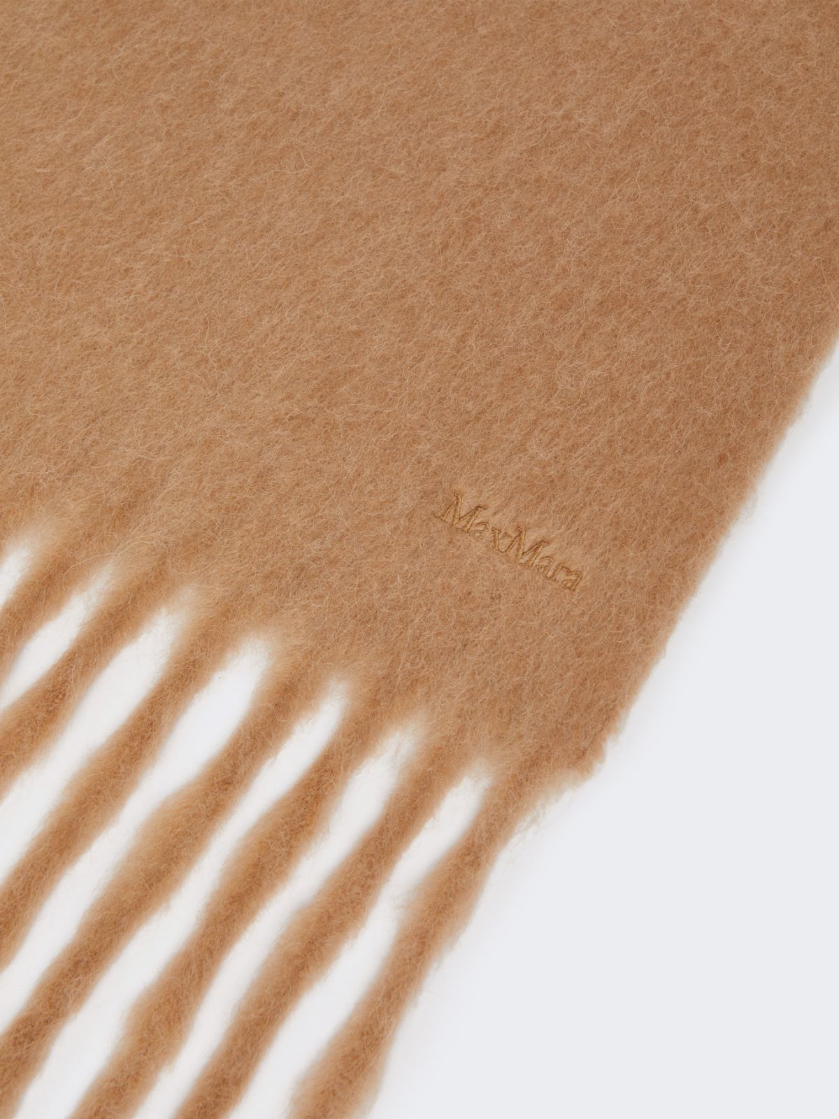 Alpaca-blend scarf - Camel