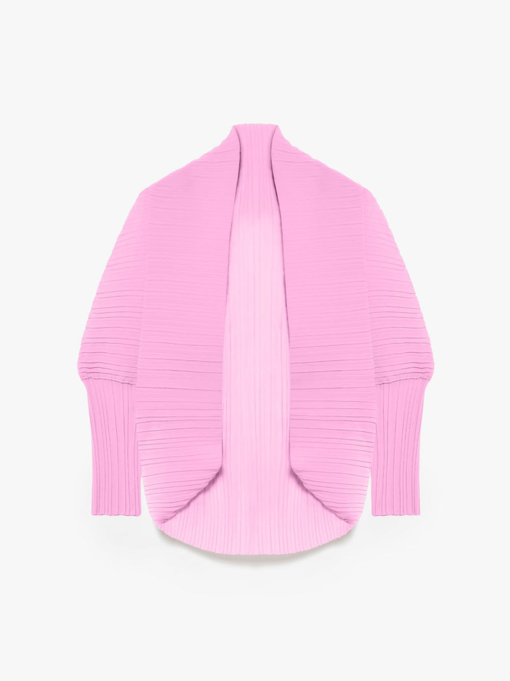 Pleated fabric shrug - Shocking pink