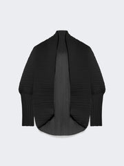 Pleated fabric shrug - Black