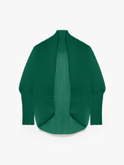 Pleated fabric shrug - Emerald