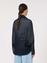 Pleated fabric shrug - Midnightblue