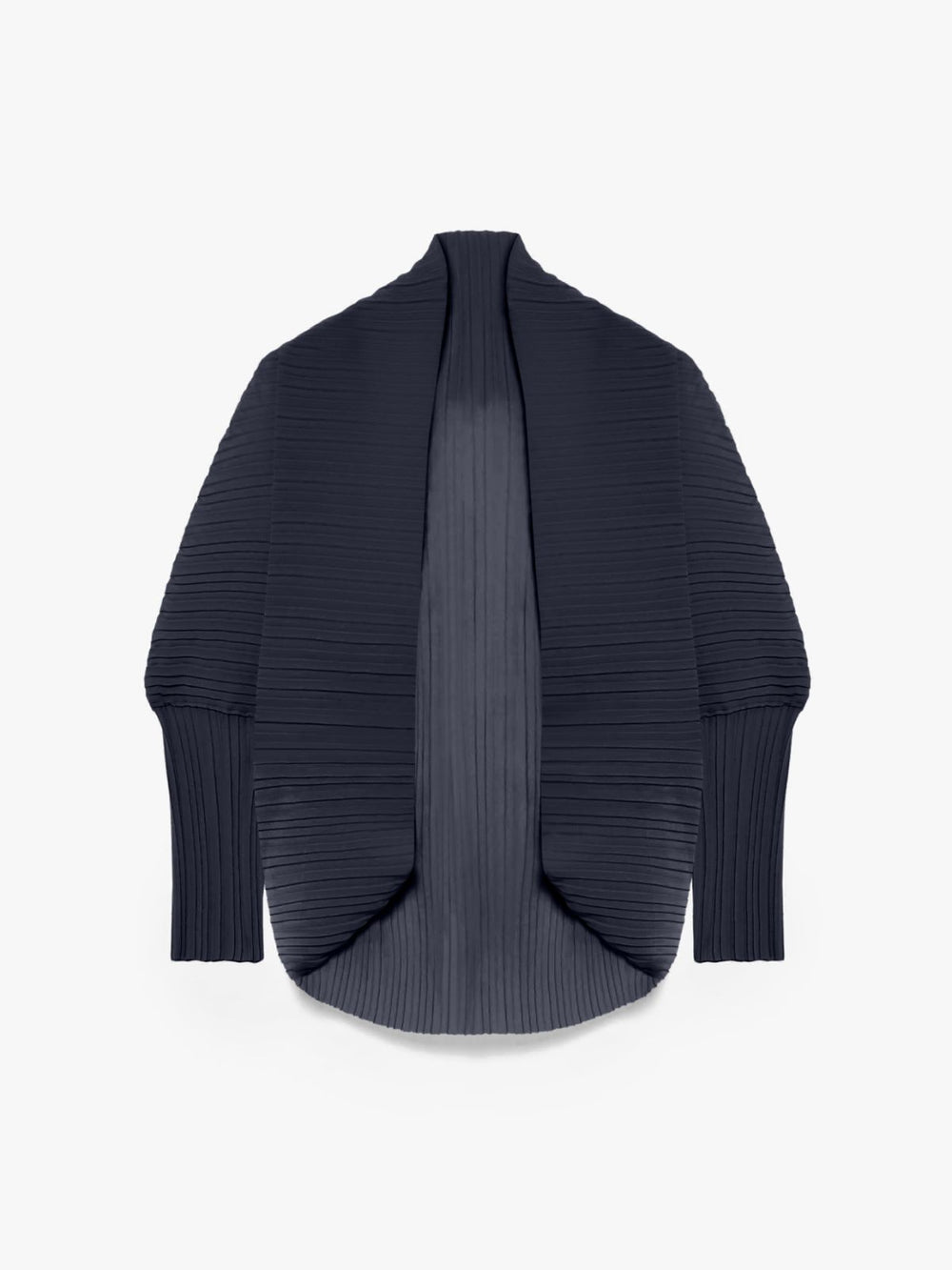 Pleated fabric shrug - Midnightblue