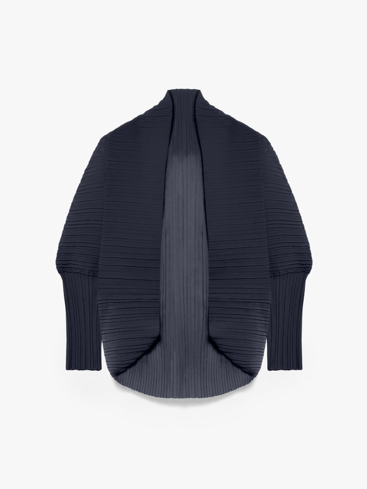 Pleated fabric shrug - Midnightblue