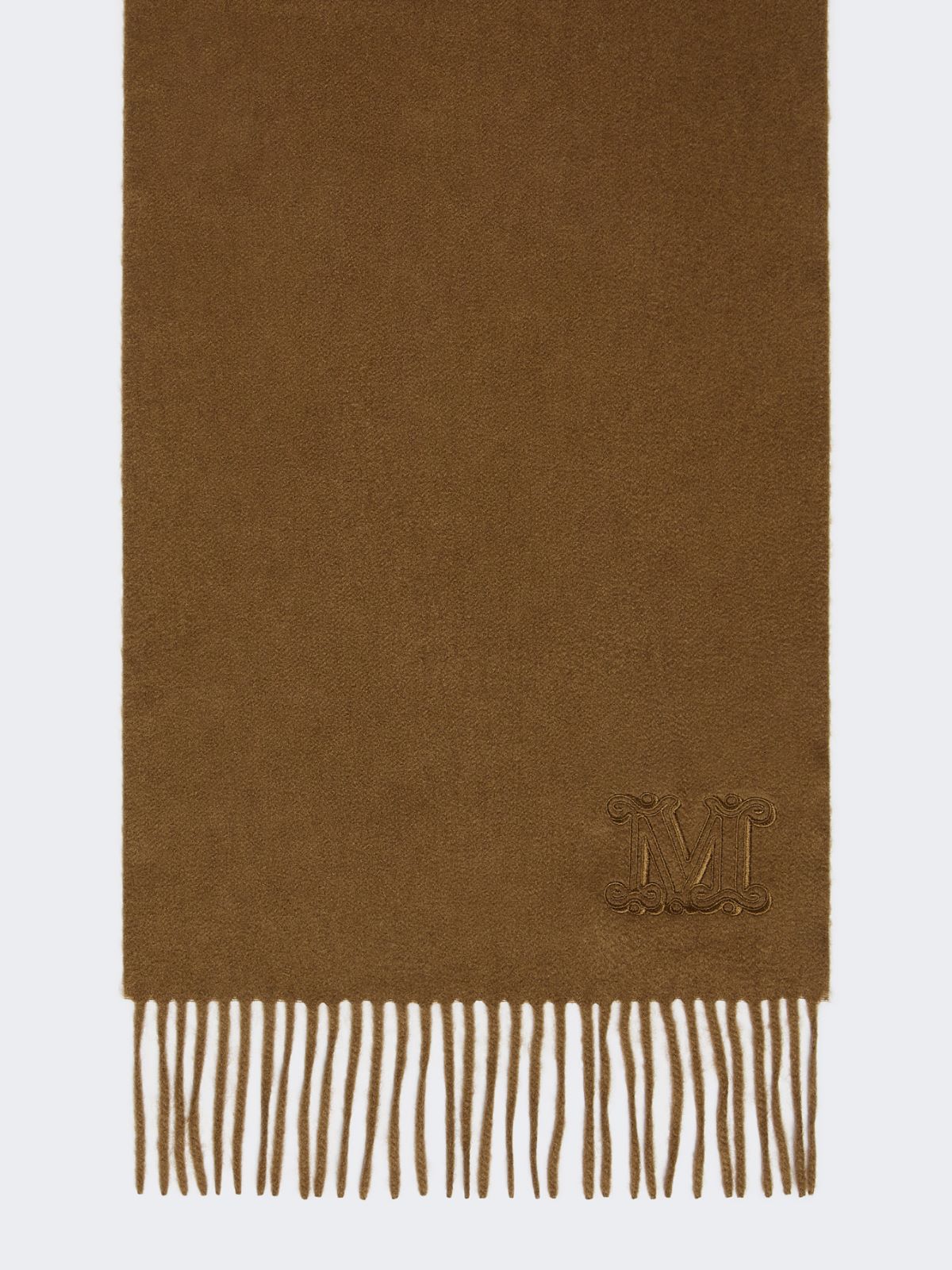 Monogram-embroidered cashmere stole - Colonial