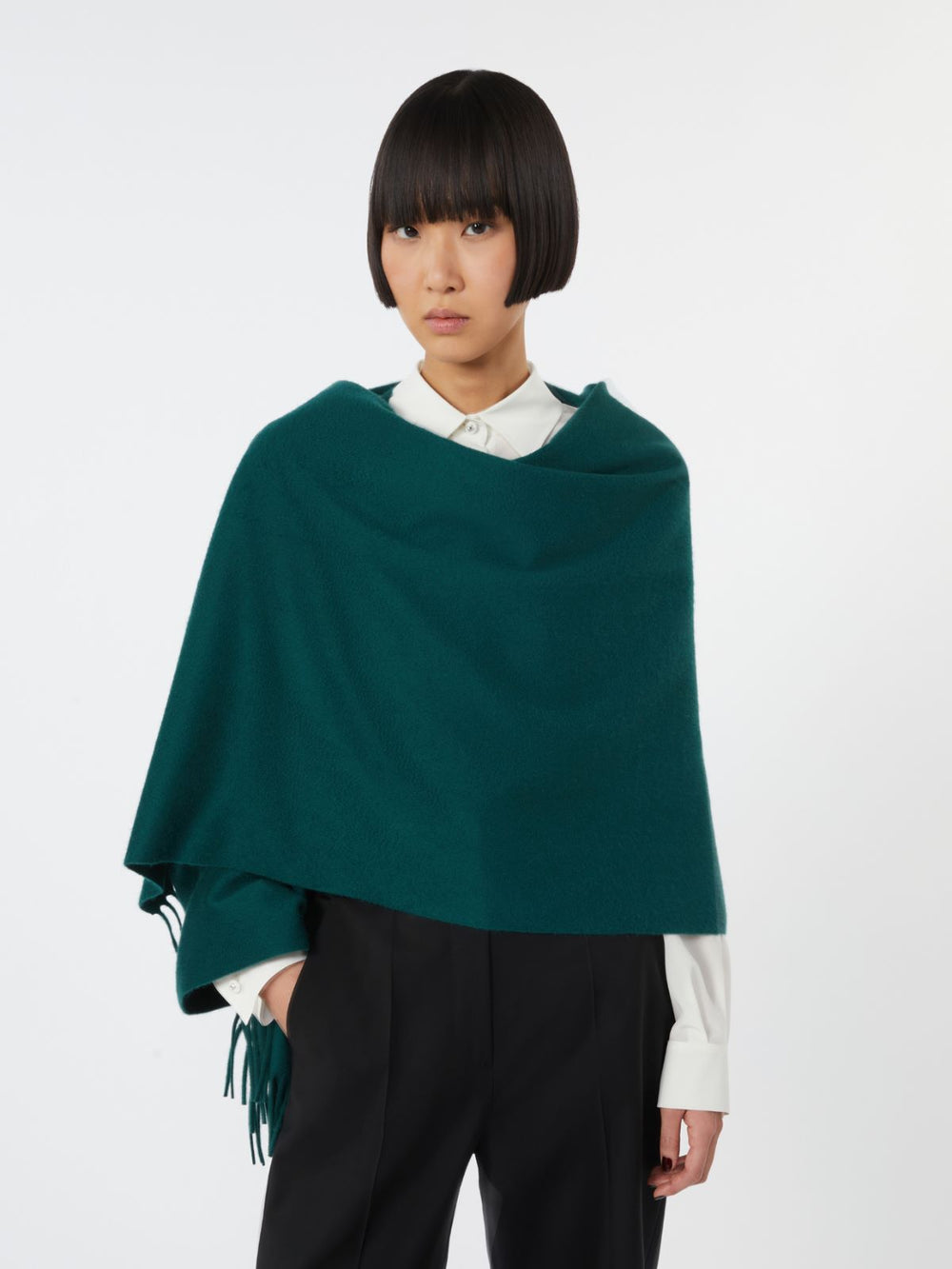 Cashmere logo stole - Oil