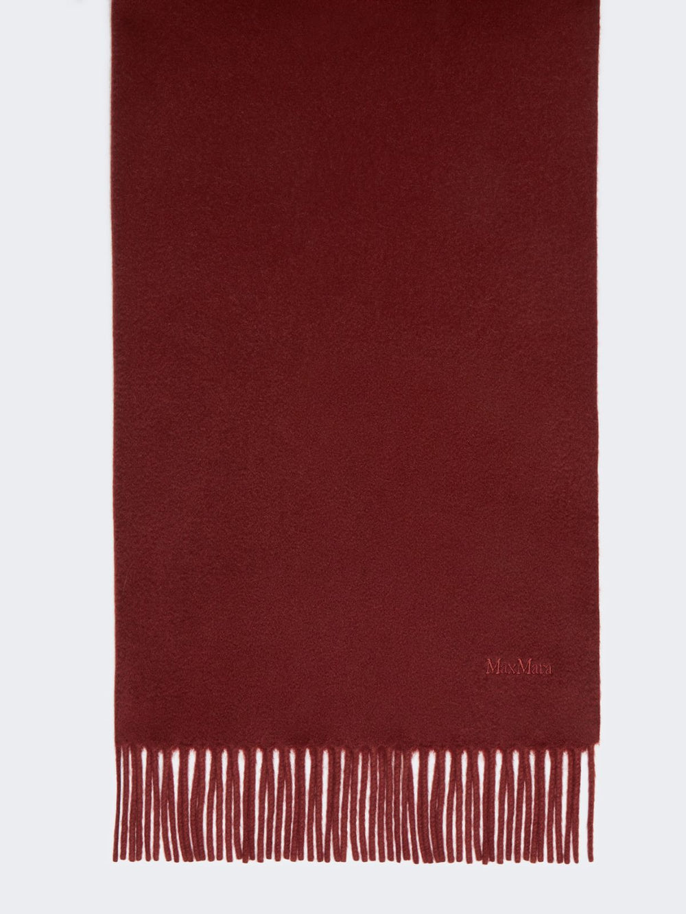 Cashmere logo stole - Bordeaux
