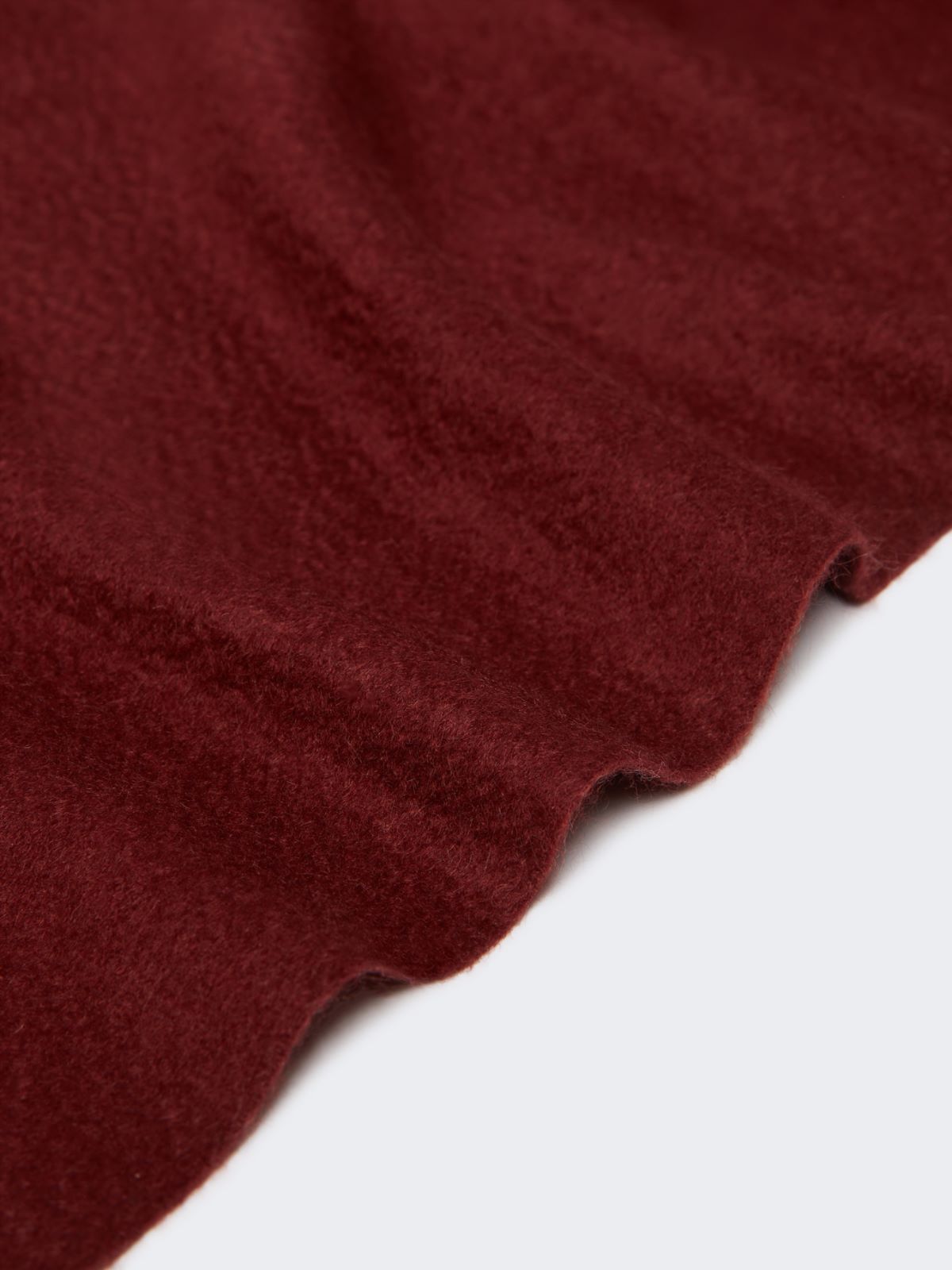 Cashmere logo stole - Bordeaux