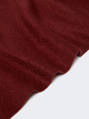 Cashmere logo stole - Bordeaux