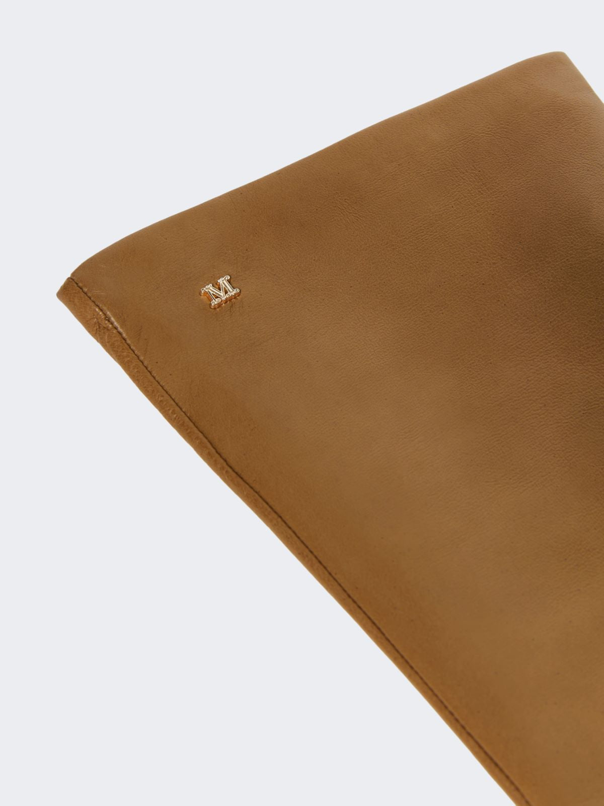 Long Nappa leather gloves - Tobacco