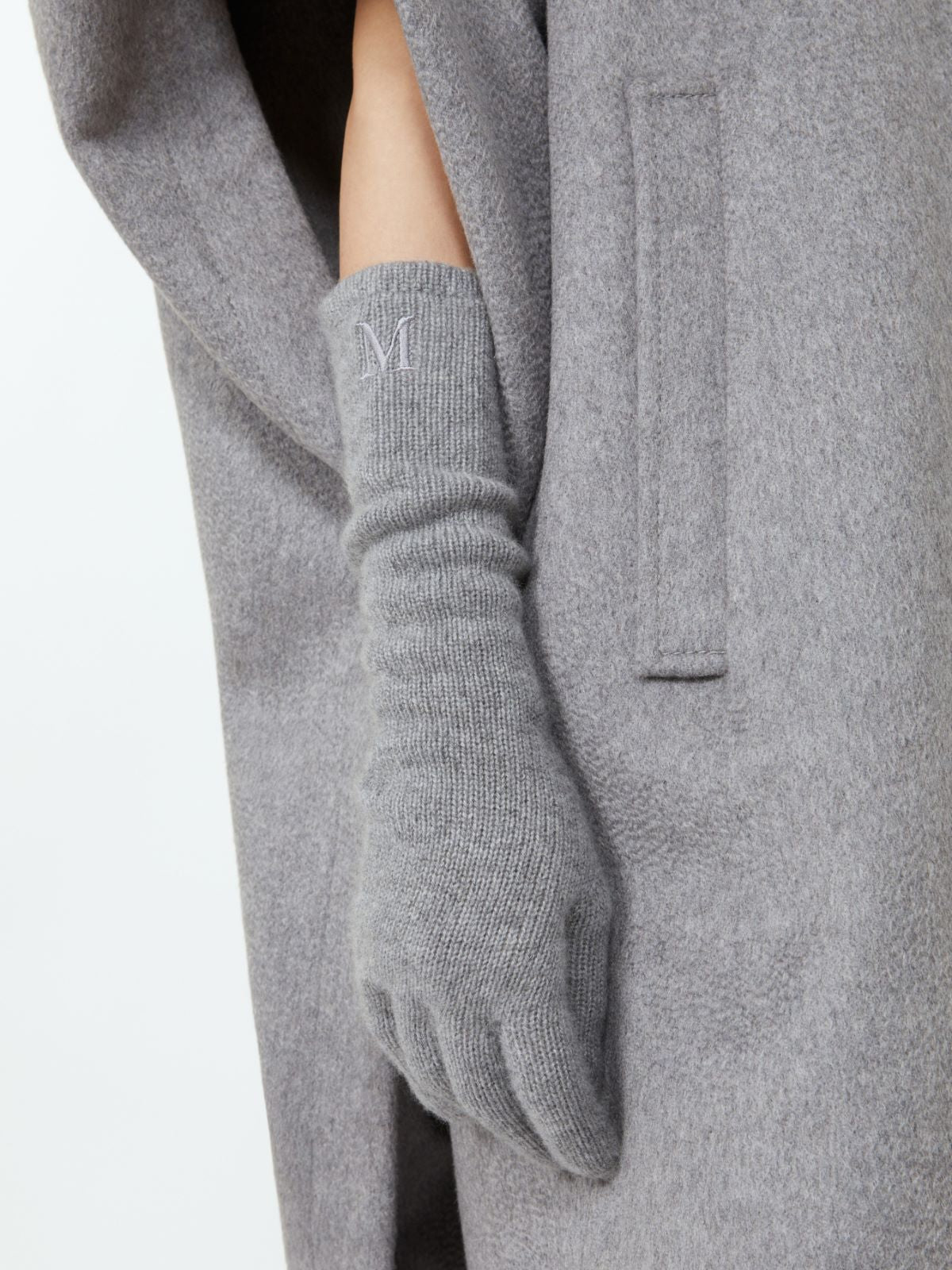 Cashmere gloves - Light grey