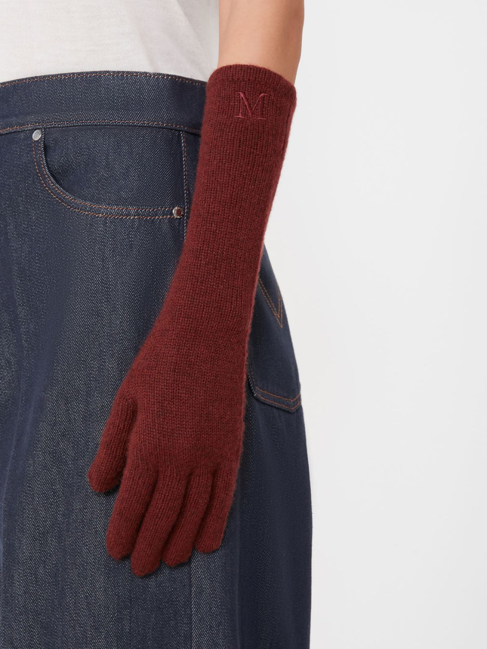 Cashmere gloves - Raspberry