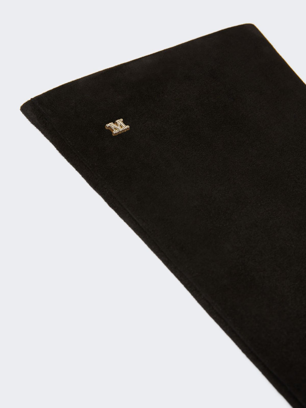 Long suede nappa gloves - Black