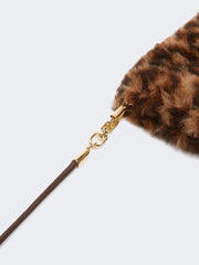 Mittens in jacquard-knit alpaca and wool Teddy fabric - Beige