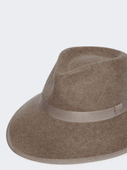 Wool felt hat - Beige