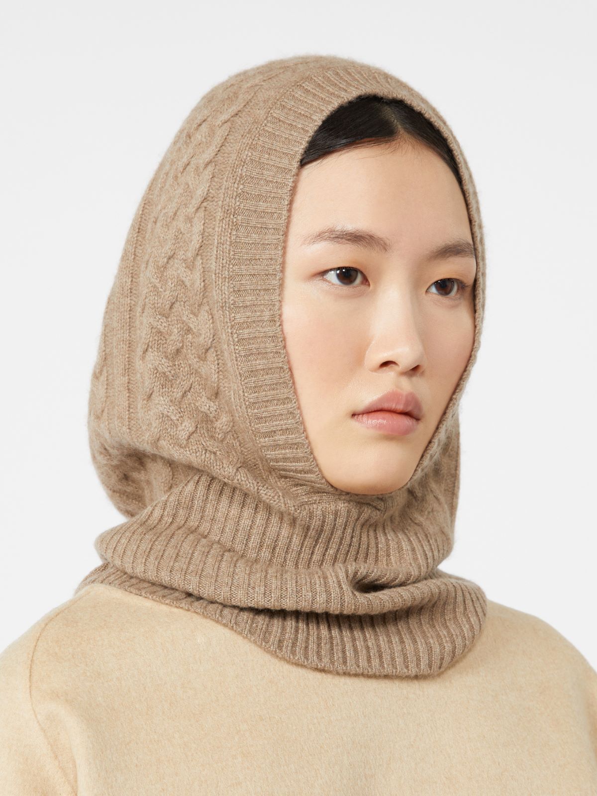 Cashmere balaclava - Beige