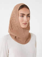 Cashmere balaclava - Camel