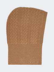 Cashmere balaclava - Camel