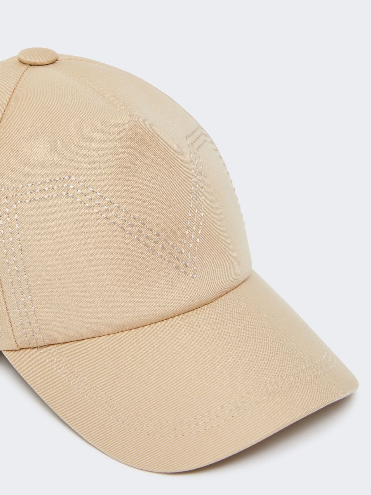 Gabardine water-repellent baseball cap - Sand