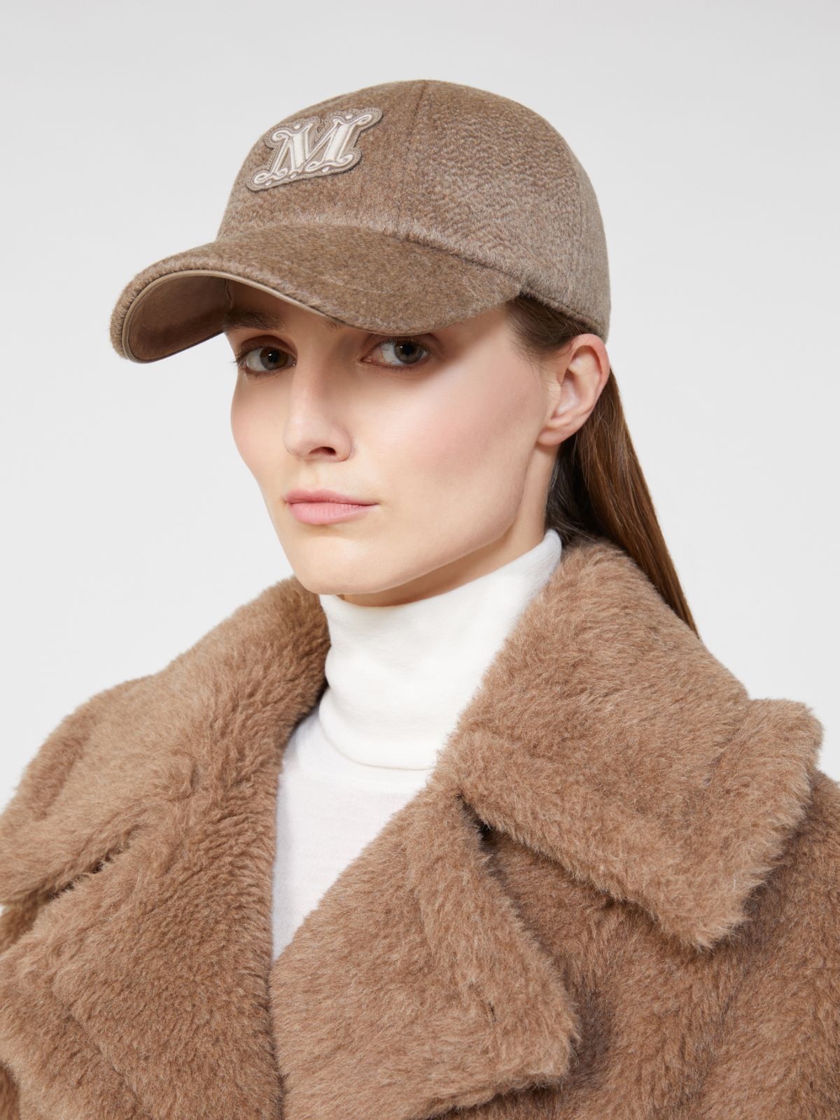 Cashmere baseball cap - Brown