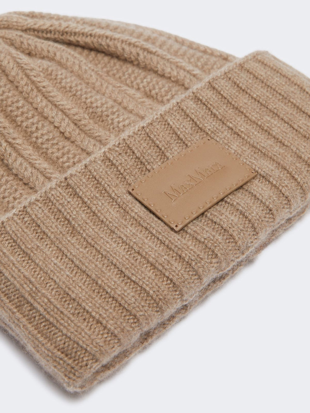 Fisherman’s knit cashmere beanie - Beige