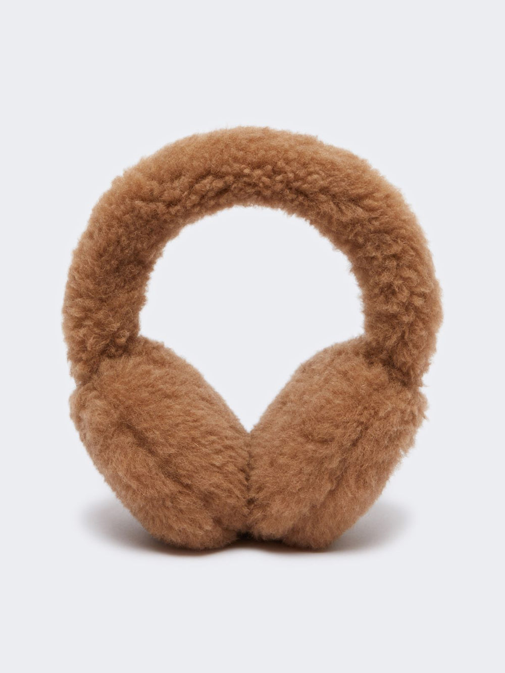 Teddy fabric earmuffs - Camel