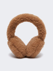 Teddy fabric earmuffs - Camel
