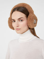 Teddy fabric earmuffs - Camel