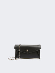 Leather envelope wallet - Black