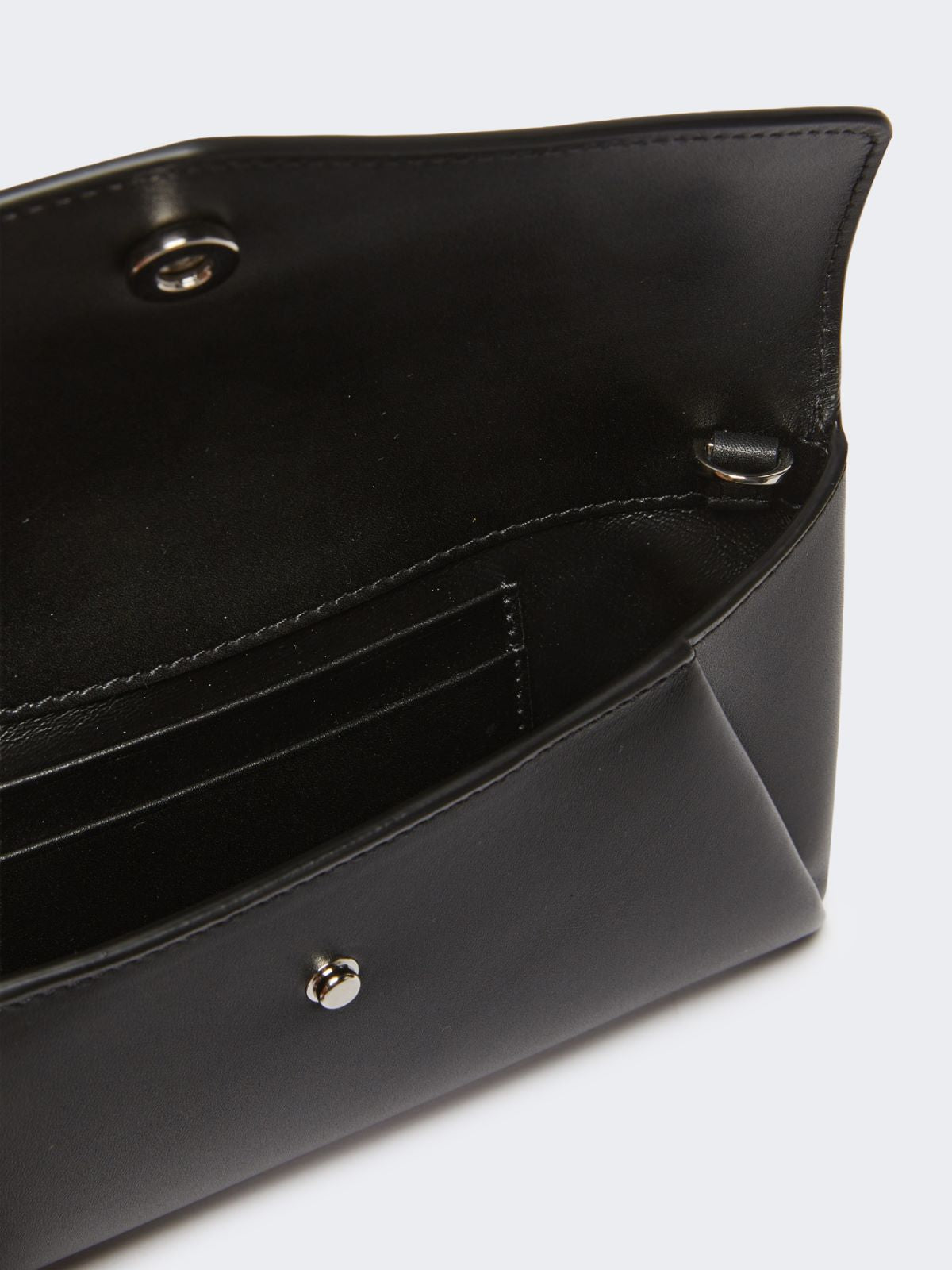 Leather envelope wallet - Black