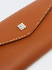 Leather envelope wallet - Rust