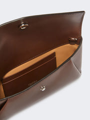Leather envelope wallet - Cocoa