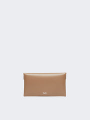 Leather envelope wallet - Mud