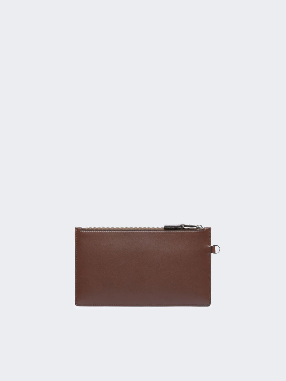 Wrist-strap leather pouch - Cocoa