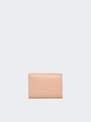 Leather tri-fold purse - Pink