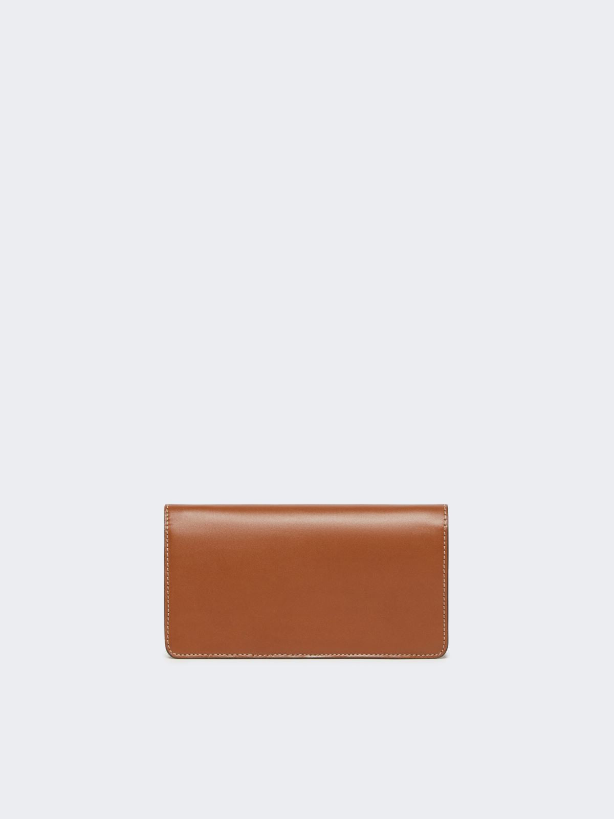 Leather phone pouch - Amber brown