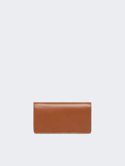 Leather phone pouch - Amber brown