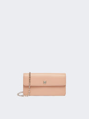 Leather phone pouch - Pink