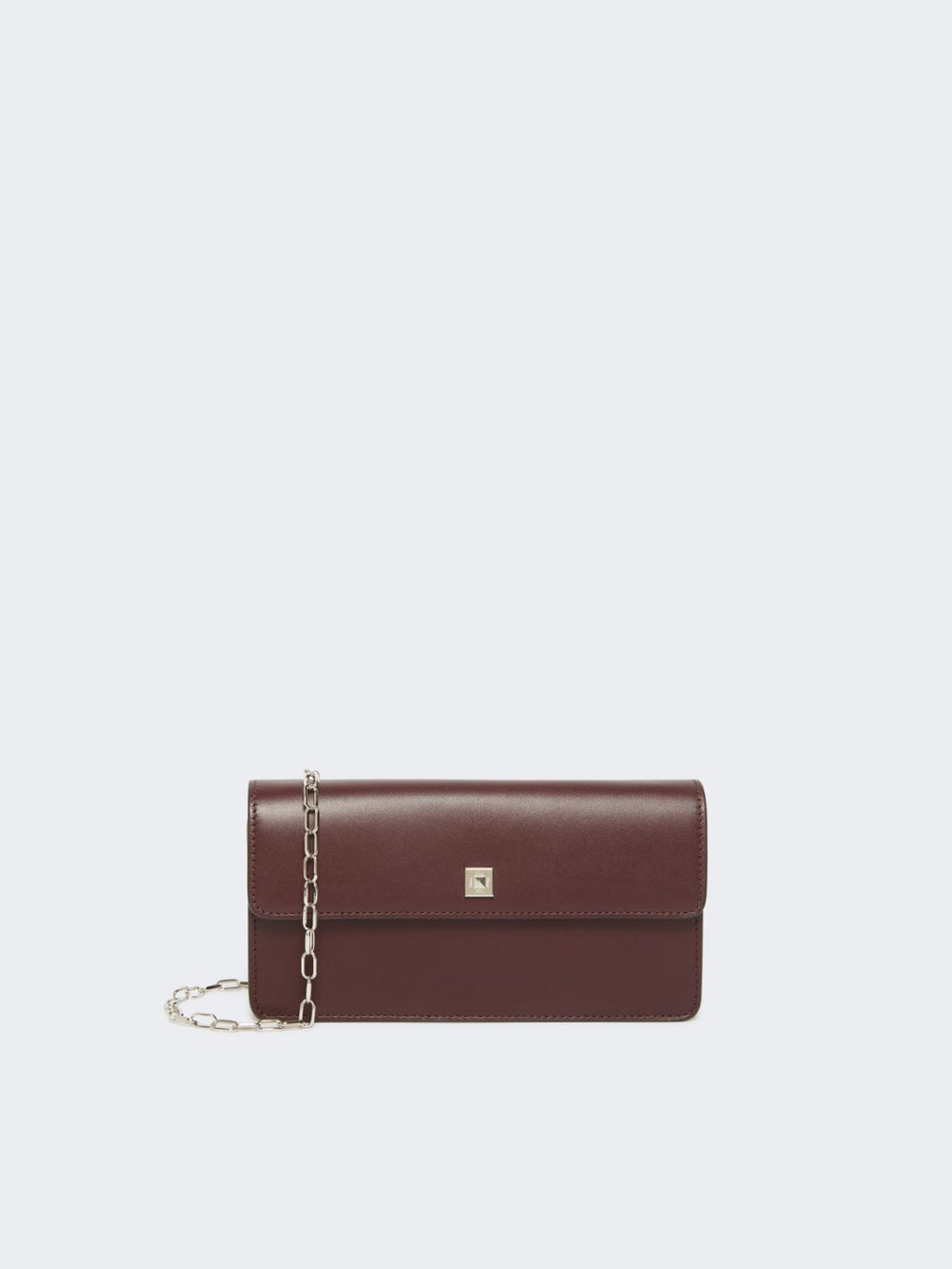Leather phone pouch - Bordeaux