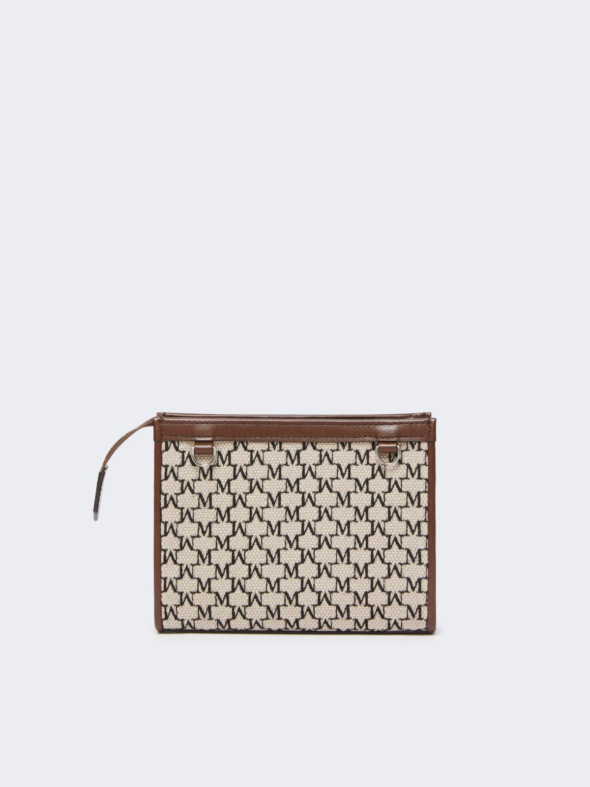 Cotton jacquard extra small pouch - Black